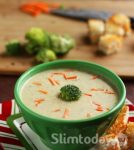 Диетический сырный суп с овощами